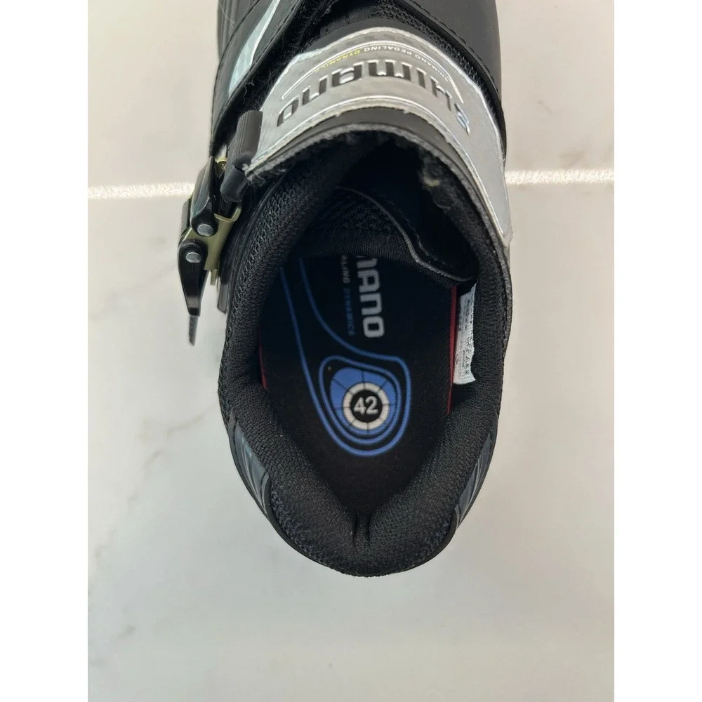 Shimano SH-RT82 Cycling Shoes Road‎ Biking Sneakers Black Straps Mens Size 42